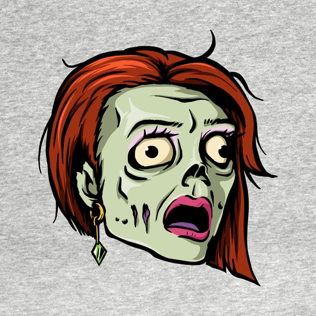 female zombie head by Vega Bayu